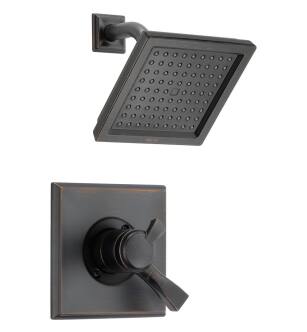 Delta T17251-RB-WE Dryden 17 Series Pressure Balanced Shower Trim with Single Function Showerhead in Venetian Bronze